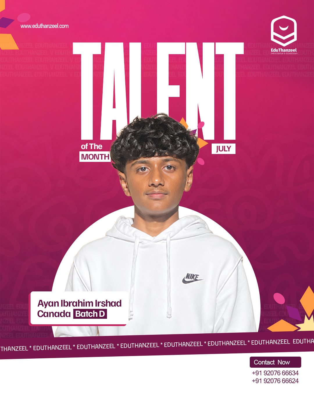 Talent of the Month – July | Batch D