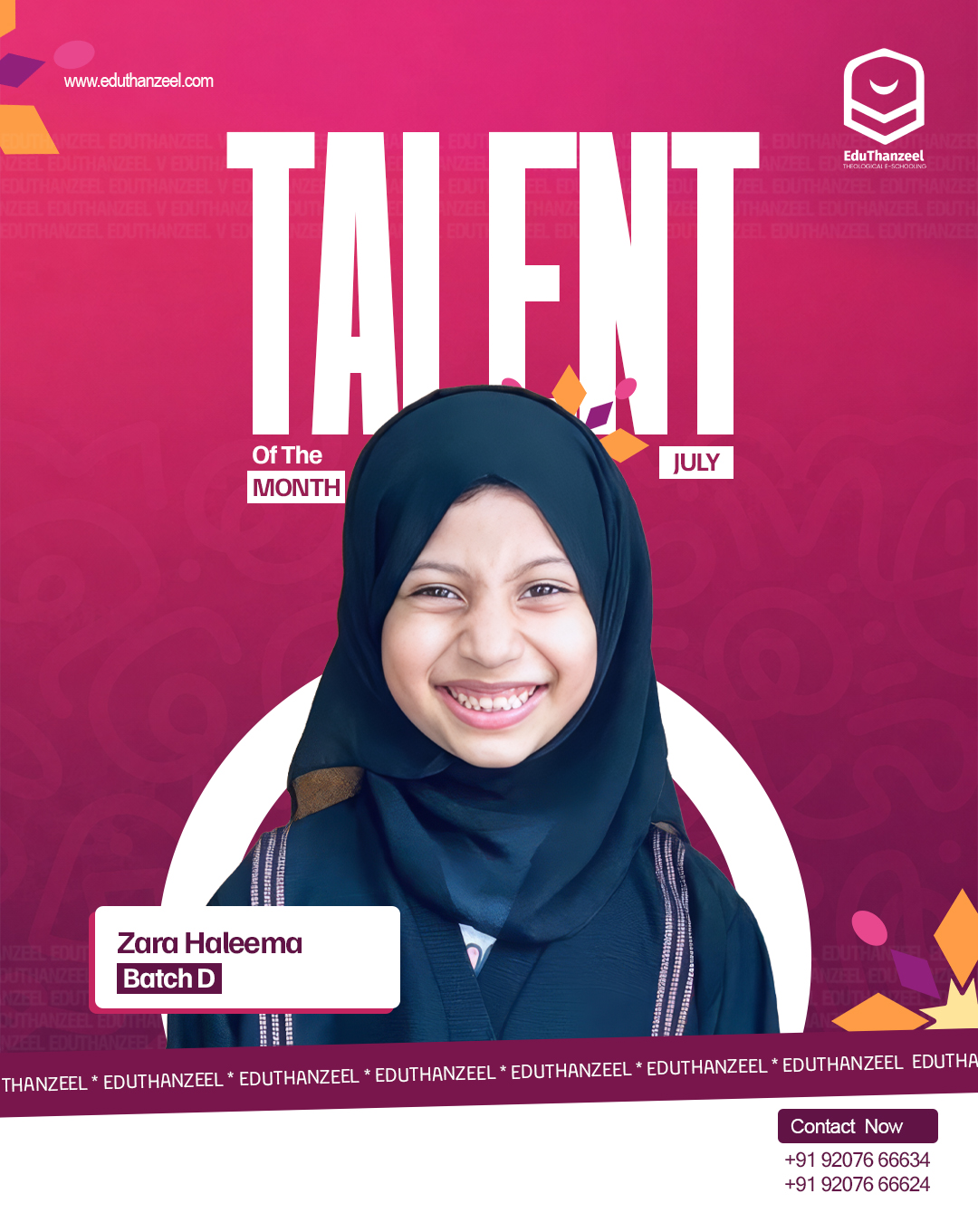 Talent of the Month – July | Batch D