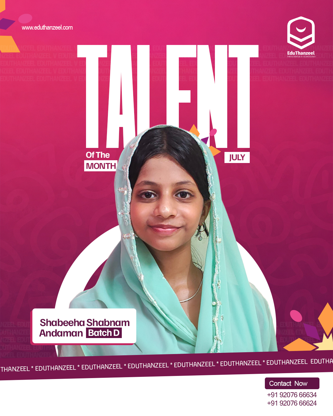 Talent of the Month – July | Batch D